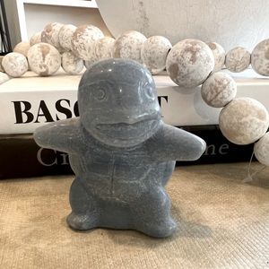 NWOT SQUIRTLE - Blue Aventurine Crystal Pokemon Carving - 3in Tall